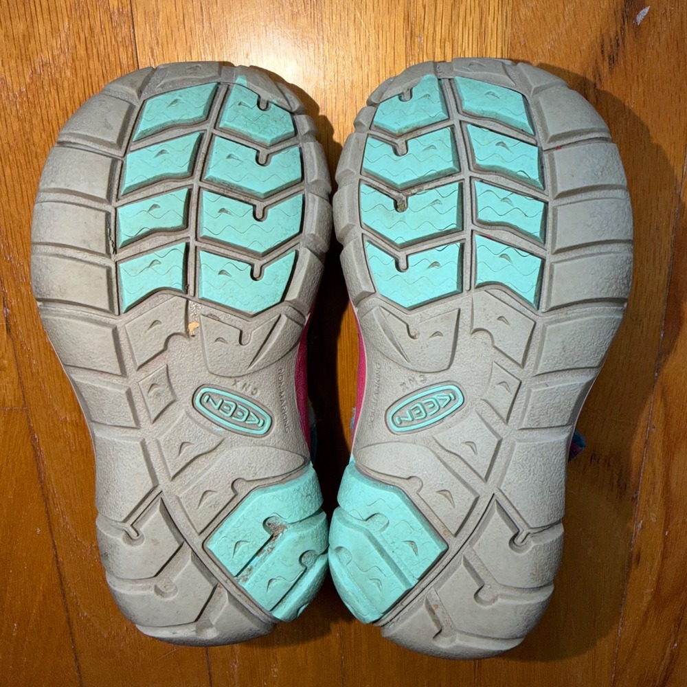 KEEN Seacamp II CNX Toddler Sandals Teal Pink Washable Water Shoes Size 8 US - Picture 7 of 8